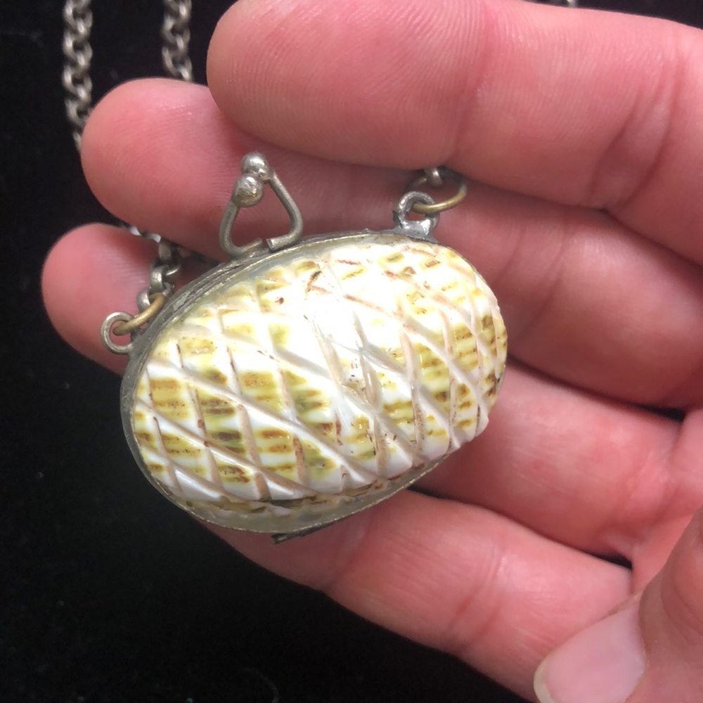 Beautiful Seashell Locket Necklace